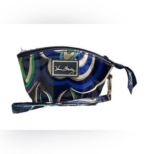 Vera Bradley Blue and Green Cosmetic / Coin Bag